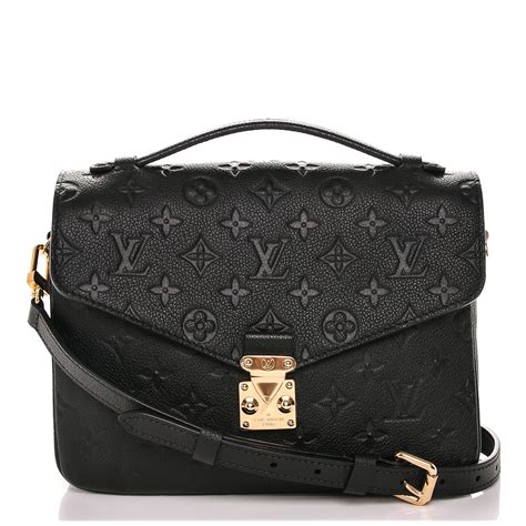 louis vuitton black pochette|Louis Vuitton satchel bag black.